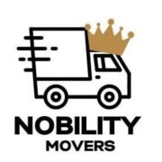 Nobility Movers white logo with removalist truck